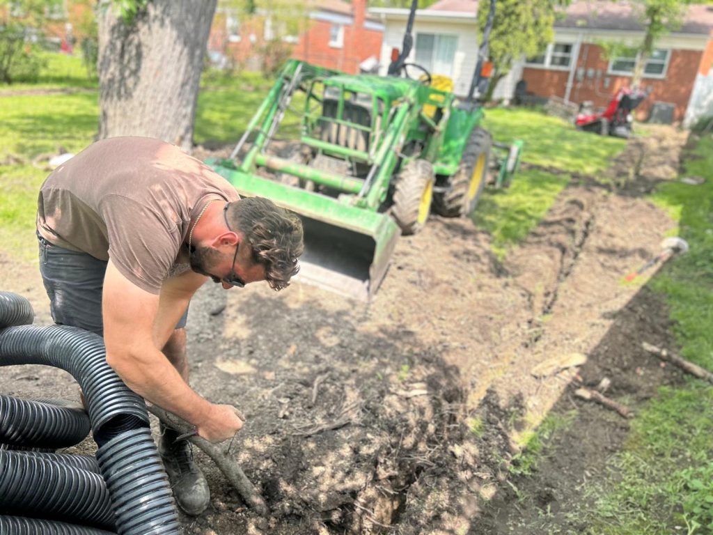 perforated pipe adjustment