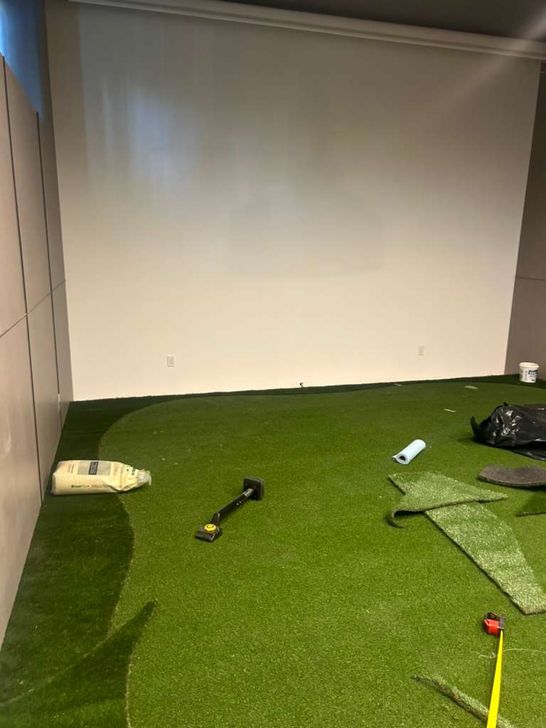 synthetic putting green installation Bloomfield Hills