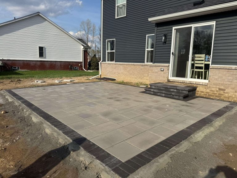Paver patio installation in Metro Detroit