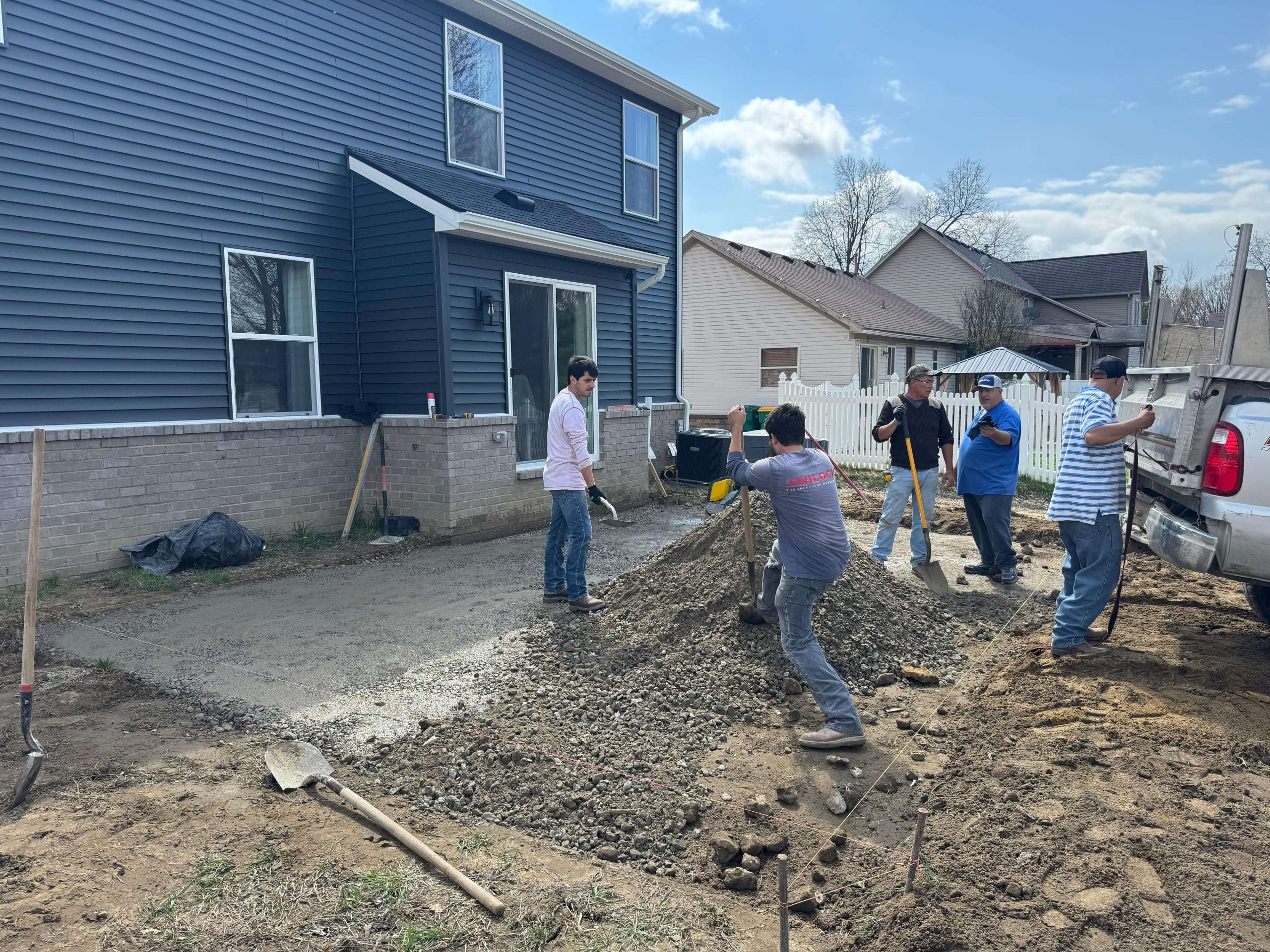 Landscape grading & drainage correction