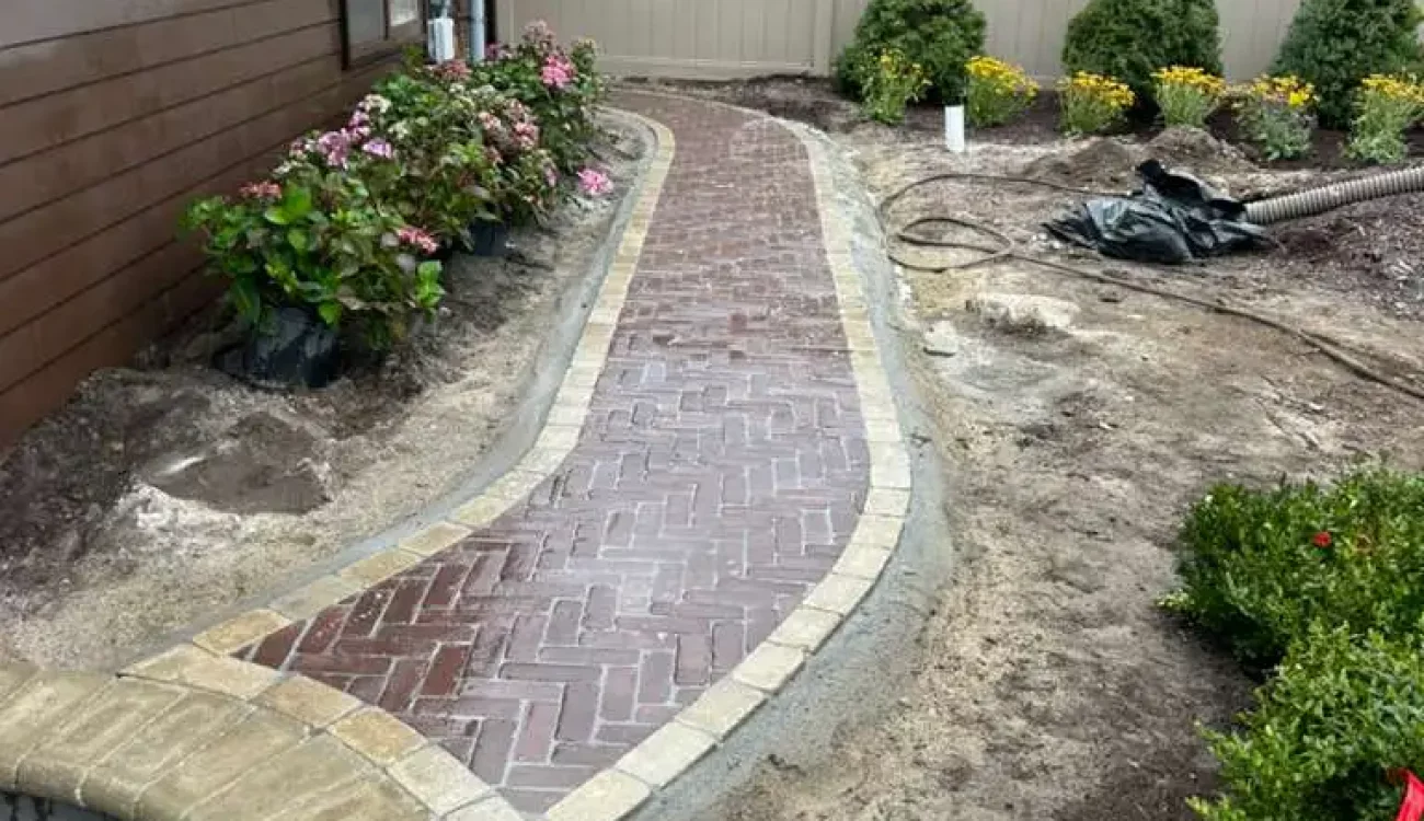 Copthorne Unilock paver walkway installation Royal Oak