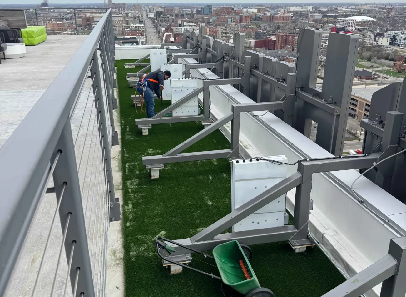 Views from the Completed Rooftop Turf Transformation